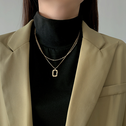 Pendentif Abigail chaînes superposées