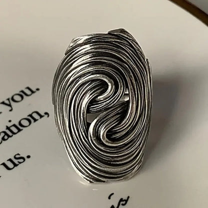 Bague vintage en argent sterling 925 avec nœud d'arbre