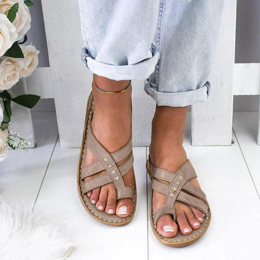Vanessa – Sandales vintage d'été avec style unique pour femme