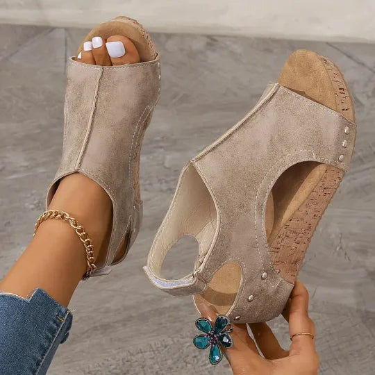 Tina – Sandales à coin super confortables pour femme