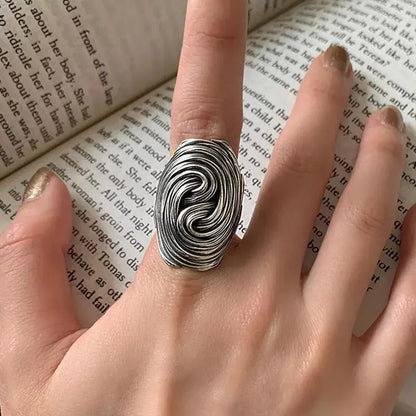 Bague vintage en argent sterling 925 avec nœud d'arbre