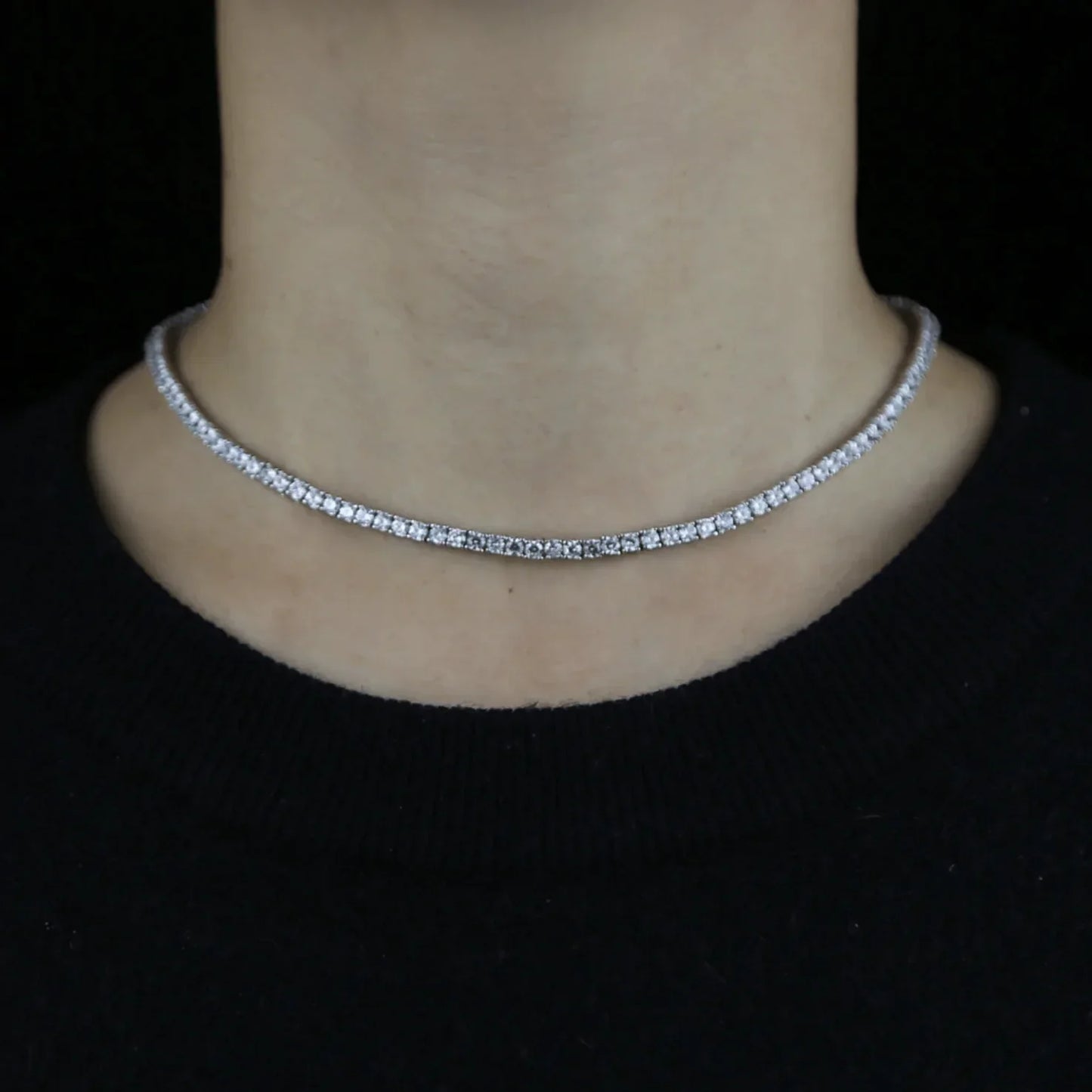 Collier chaîne tennis