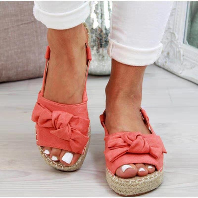 Irina – Sandales d'été avec nœud et boucle pour femme