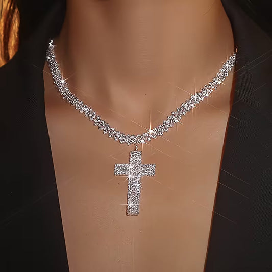 Collier multicouches à strass