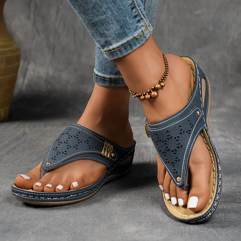 Paula – Sandales vintage avec design artisanal ethnique pour femme