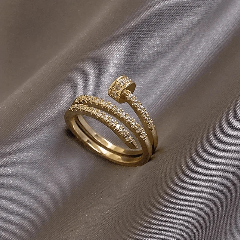 Bague ajustable Épingle d'Athéna