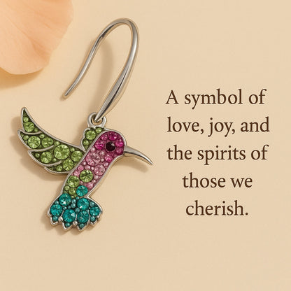 Boucles d'oreilles Colibri Coloré Étincelantes