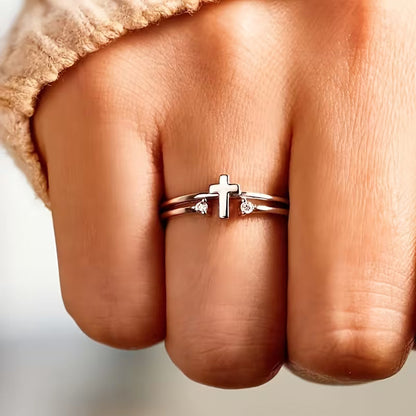 Bague élégante en zirconium cubique