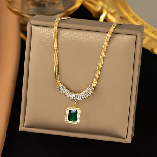 Collier Émeraude Prisme Regalia | Or