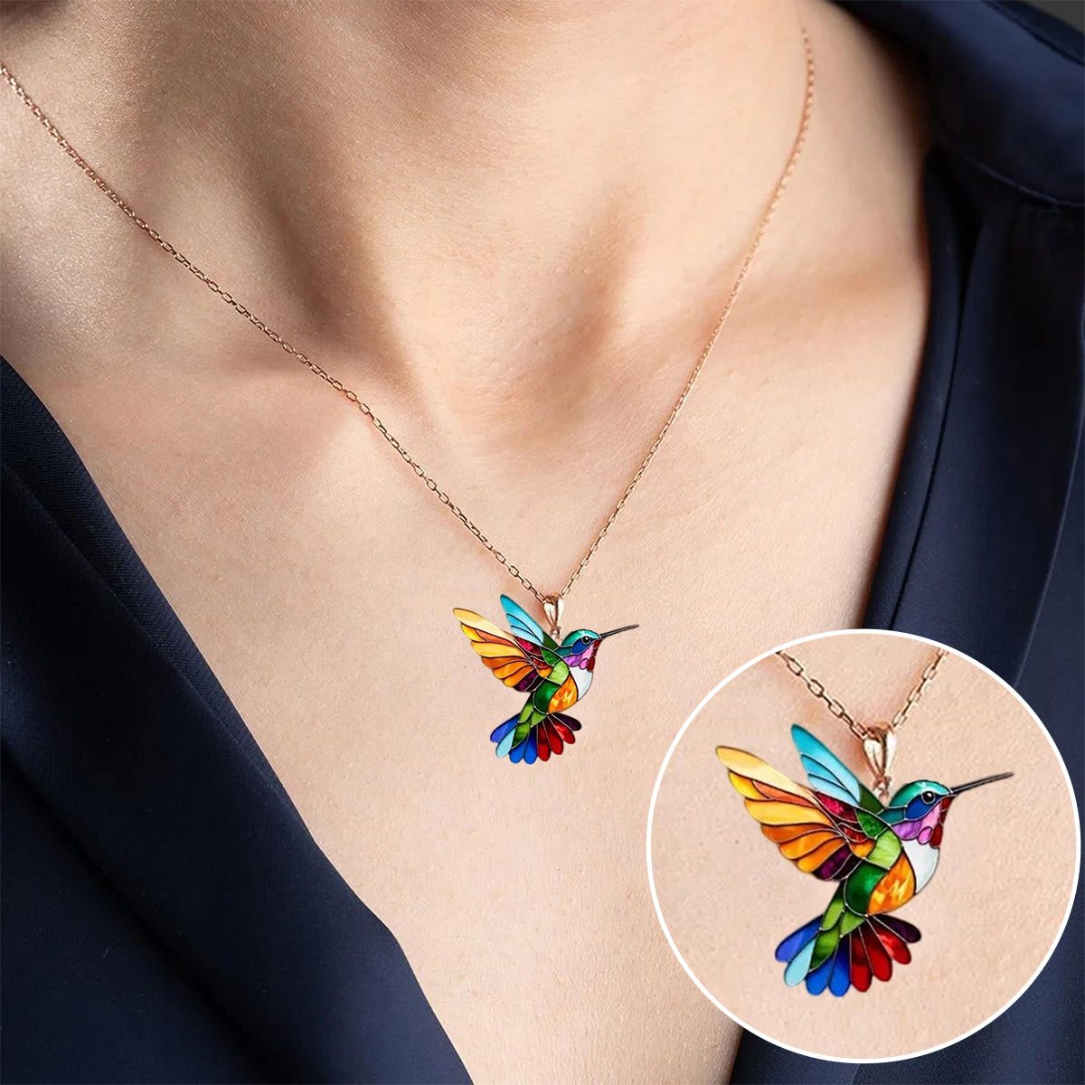 Magnifique Collier Colibri avec Boucles d'oreilles Offertes – Offre à Durée Limitée