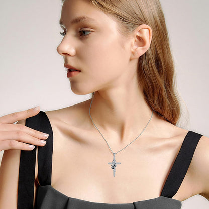 Collier Patte et Croix en Argent Sterling 925