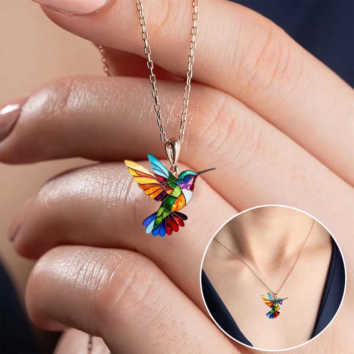 Magnifique Collier Colibri avec Boucles d'oreilles Offertes – Offre à Durée Limitée