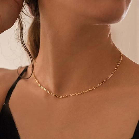 Paperclip Collier Rubis Superposé | Or