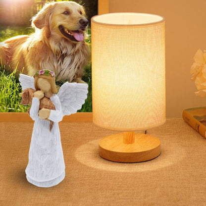 Coffret Cadeau Commémoratif Chien avec Figurine Ange d'Amitié et Bracelet Chakra Pont Arc-en-Ciel