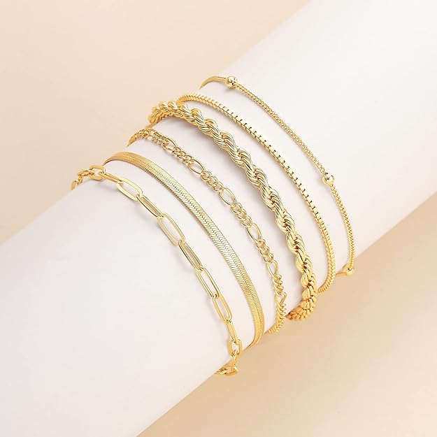 Ensemble de Bracelets Isabella Vernetta | Or Blanc