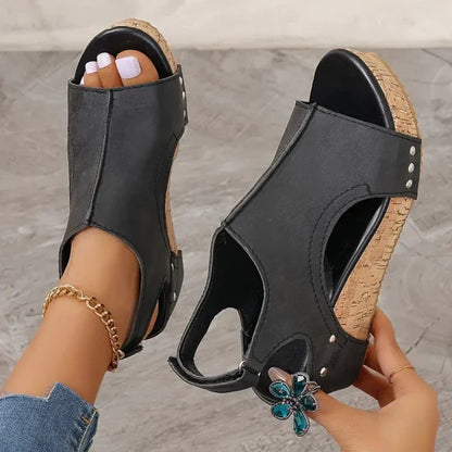 Tina – Sandales à coin super confortables pour femme
