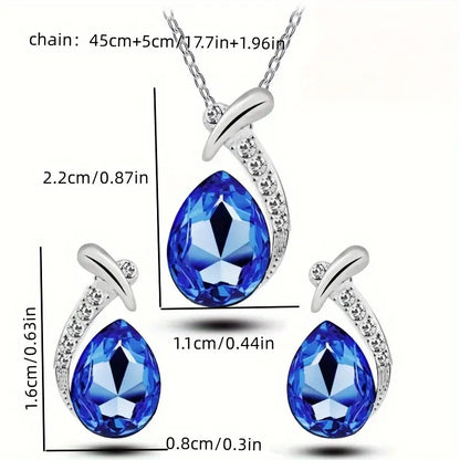 Parure de bijoux élégance classique sirène | Or Blanc