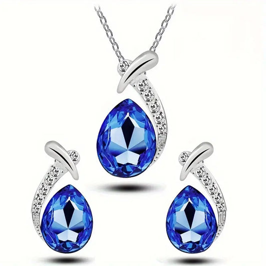Parure de bijoux élégance classique sirène | Or Blanc