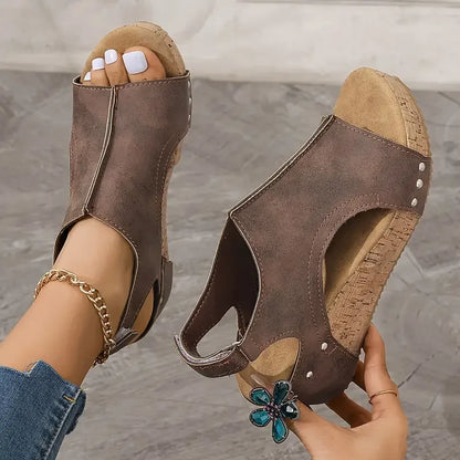 Tina – Sandales à coin super confortables pour femme