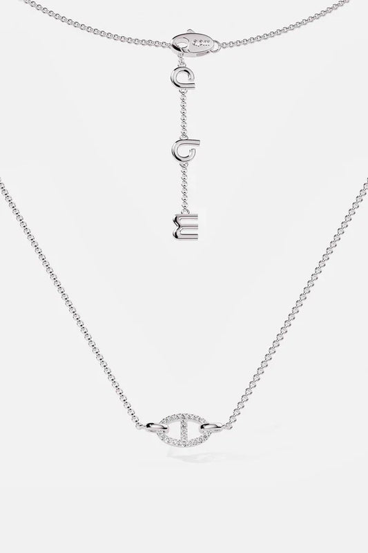 Collier Isla Marina | Or Blanc