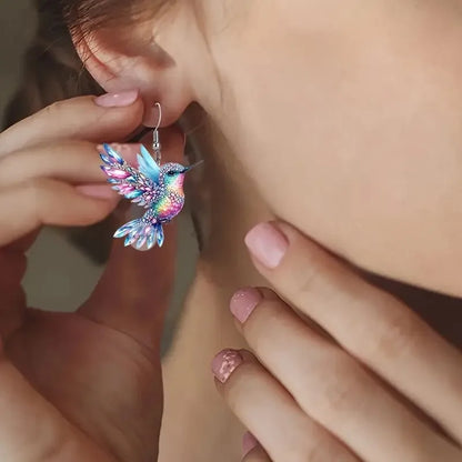 Boucles d'oreilles Pendentifs Colibri