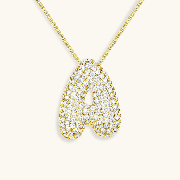 Collier initiale avec bulles Hailey