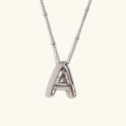 Collier personnalisé initiale avec bulles