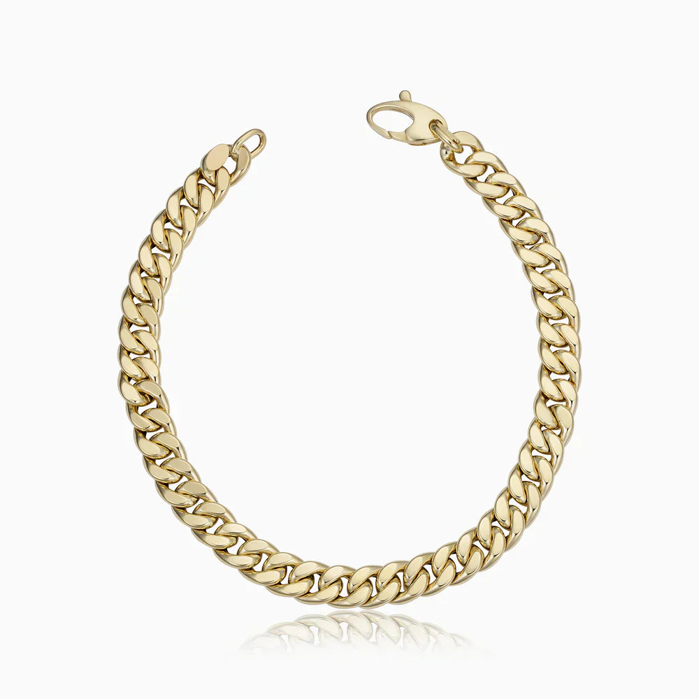 Bracelet Cubain Estate | Or Blanc