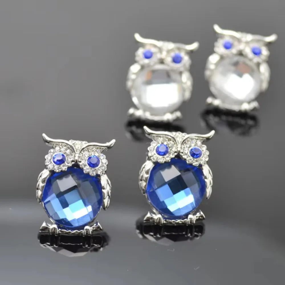 Collier Pendentif Hibou Cristal