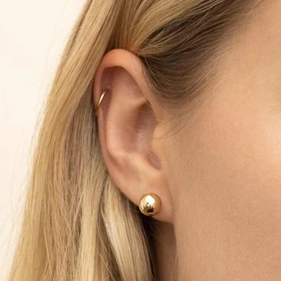 Boucles d'oreilles Have a ball studs | Or Blanc