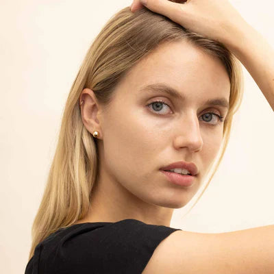 Boucles d'oreilles Have a ball studs | Or Blanc