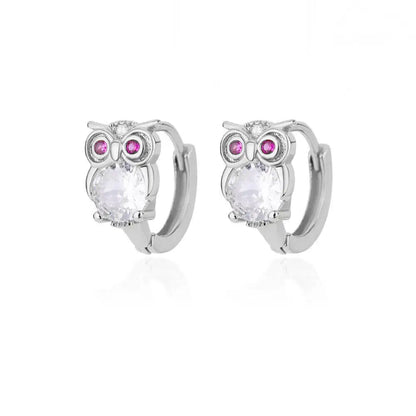 Boucles d'oreilles Cercles Animal Cristal
