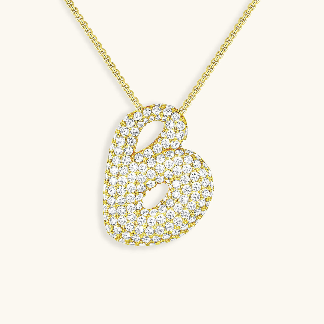 Collier initiale avec bulles Hailey