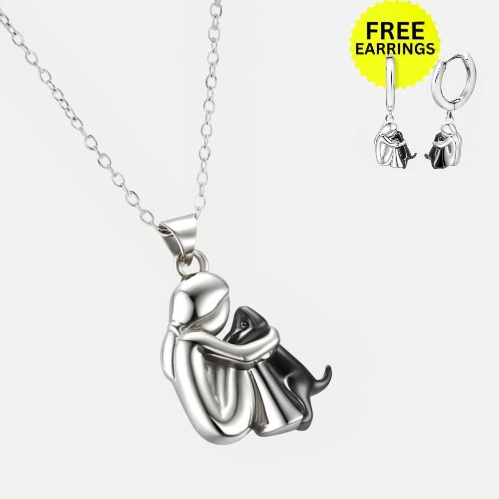 Collier Pendentif Câlin avec Boucles d'oreilles Offertes – Offre à Durée Limitée