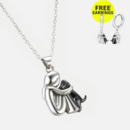 Collier Pendentif Câlin avec Boucles d'oreilles Offertes – Offre à Durée Limitée
