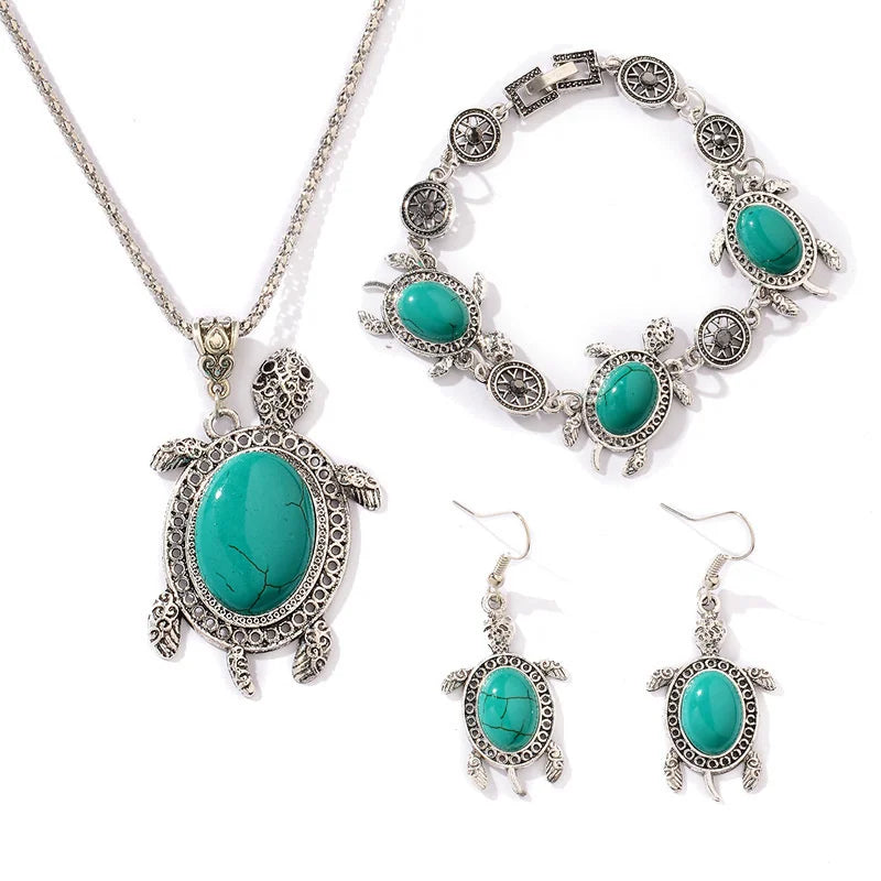 Coffret Bijou Tortue Turquoise