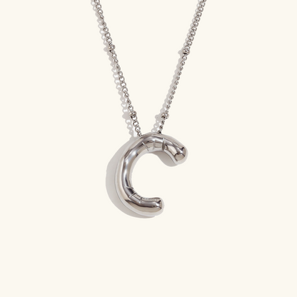 Collier personnalisé initiale avec bulles
