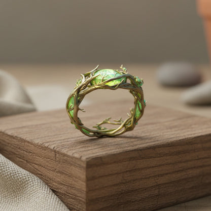 Bague Nature Opale Verte