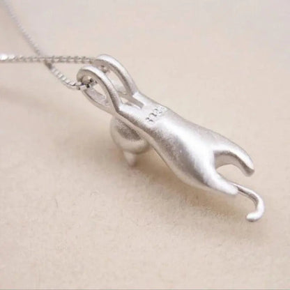 Collier chaton joueur en argent sterling 925