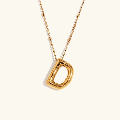 Collier personnalisé initiale avec bulles