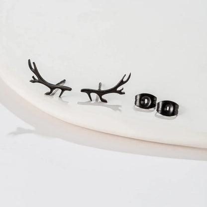 Boucles d'oreilles Fines Bois de Cerf