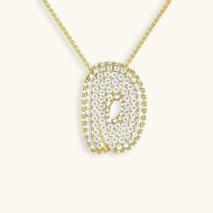 Collier initiale avec bulles Hailey