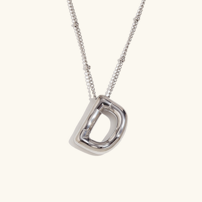 Collier personnalisé initiale avec bulles