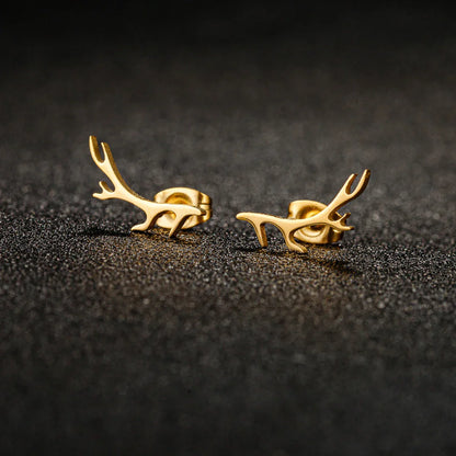 Boucles d'oreilles Fines Bois de Cerf