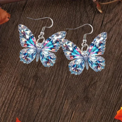 Boucles d'oreilles Tomettes Papillon Étincelantes