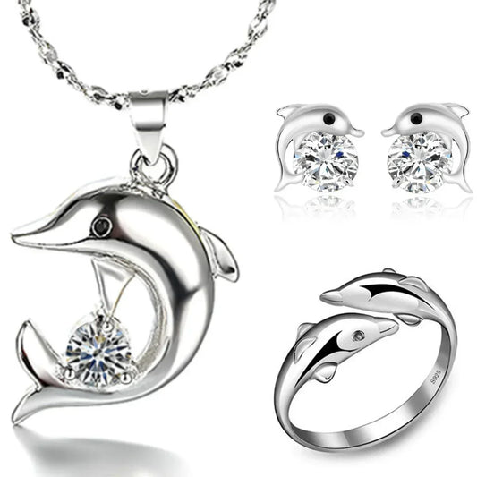 Coffret Bijou Dauphin Argent Sterling