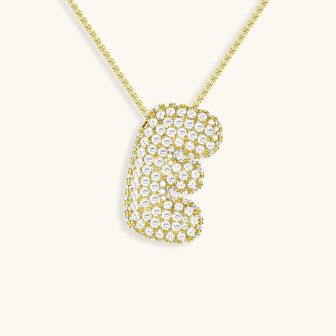 Collier initiale avec bulles Hailey