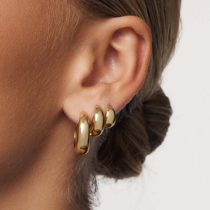 Boucles d'oreilles cercle Rue Statement | Or
