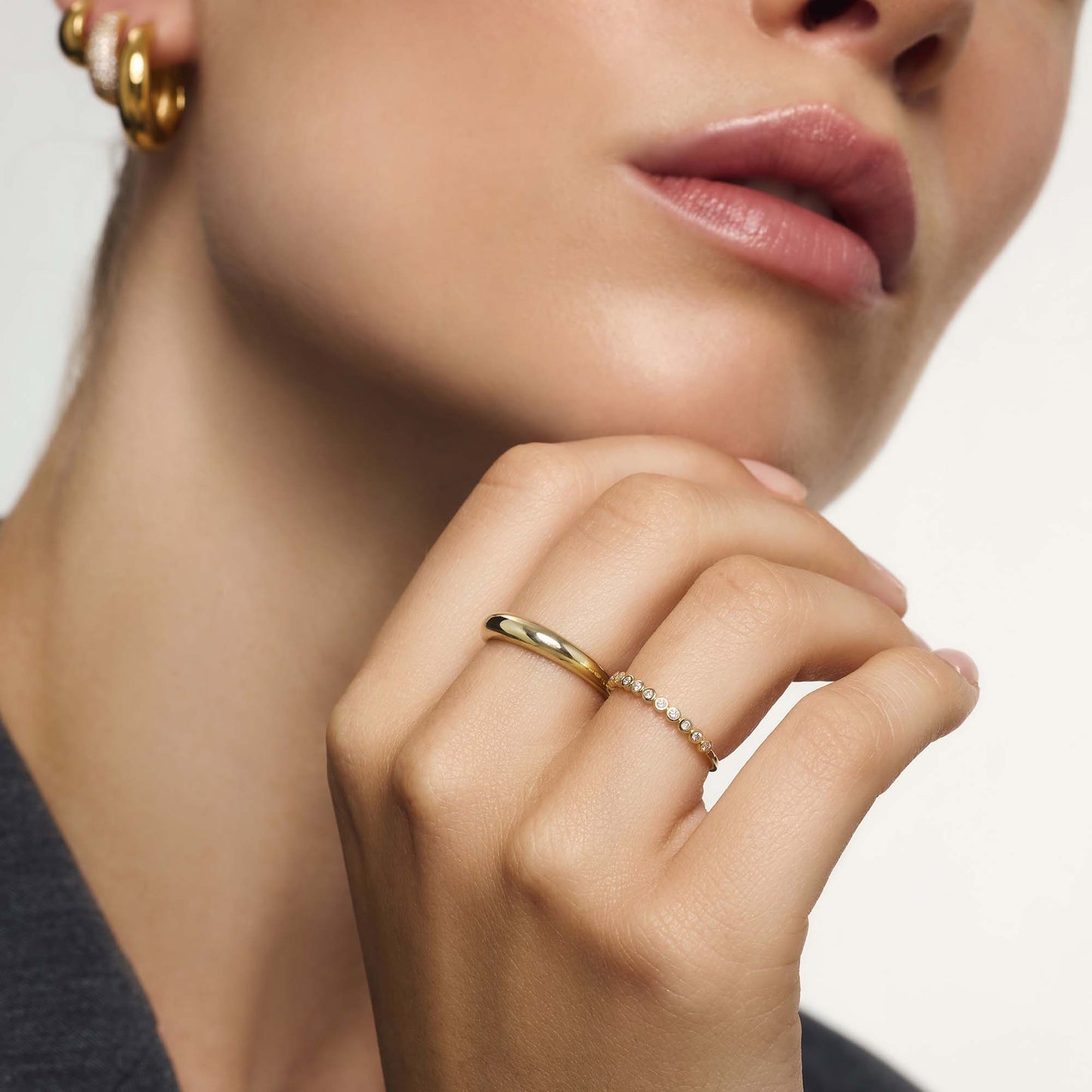 Bague Midi Dome | Or