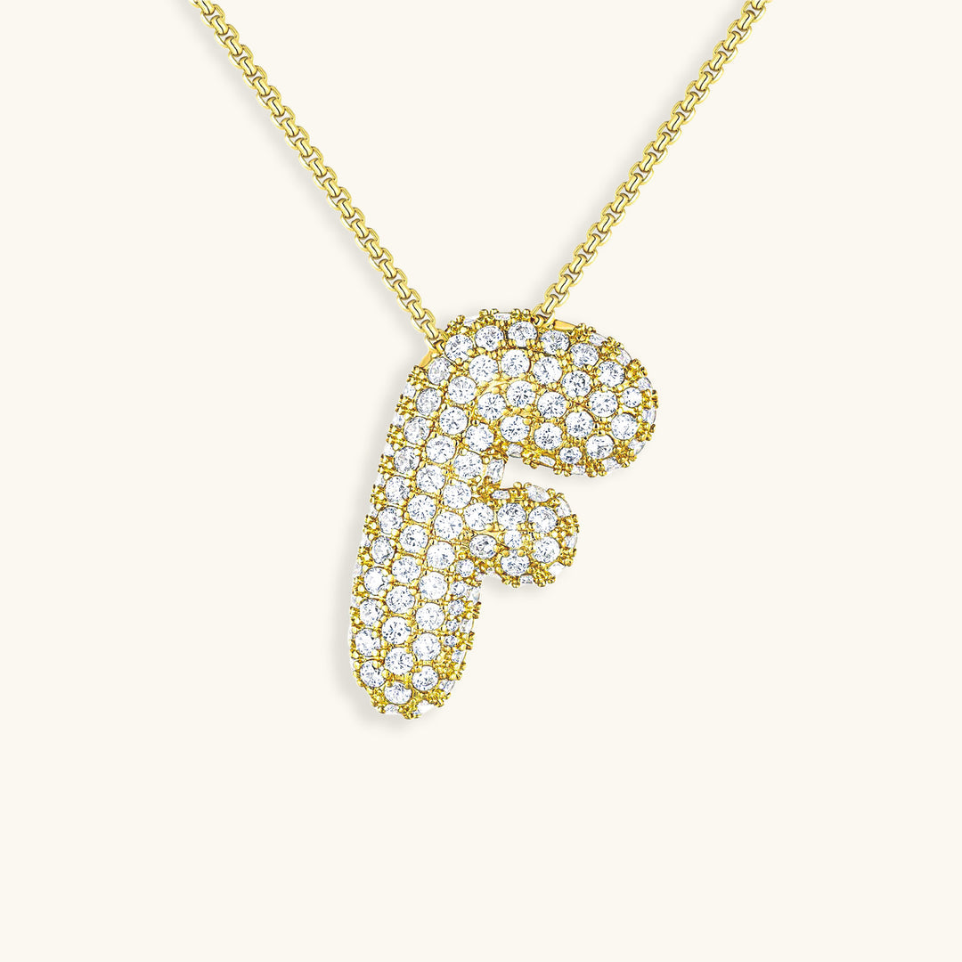 Collier initiale avec bulles Hailey